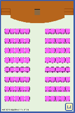 Audience style set up in lecture hall (80-100 chairs)